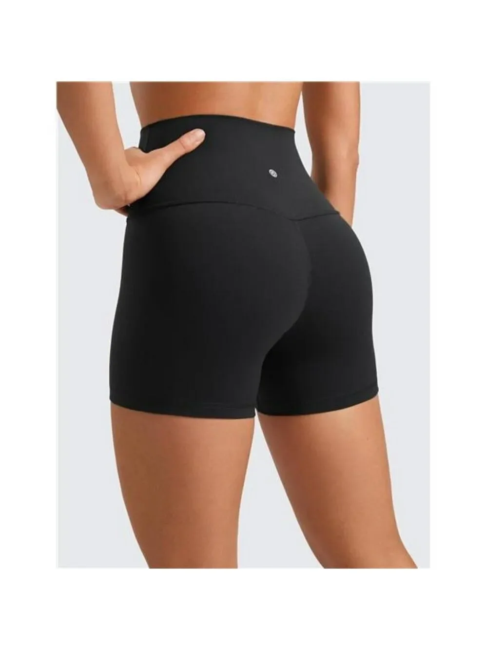 CRZ YOGA Butterluxe Biker Shorts High Waist 4 Inch Workout Yoga Spandex Gym